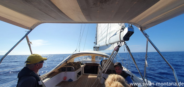 Sailing with SV Montana, Swan 48 from the Azores to the Canaries.